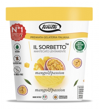 Sorbet de fructul pasiunii si mango Tonitto, 500ml