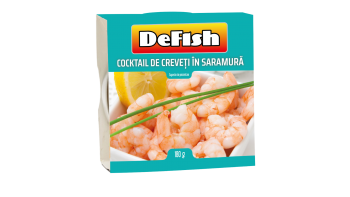 DEFISH COCKTAIL CREVETI IN SARAMURA CUTIE 180G