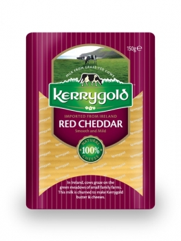 Felii cheddar rosu Kerrygold, 150 g