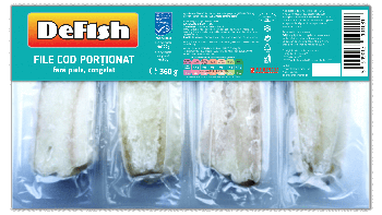 Fileuri de cod DeFish 4 x 100 g