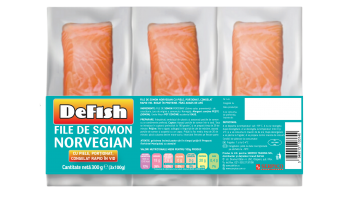 DeFish – somon norvegian cu piele 3 x 100g