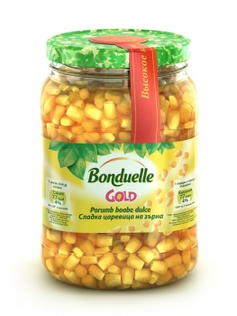 Porumb dulce boabe Bonduelle Gold, Borcan,  580 ml