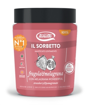 Sorbet de căpșuni și rodie Tonitto, 500ml