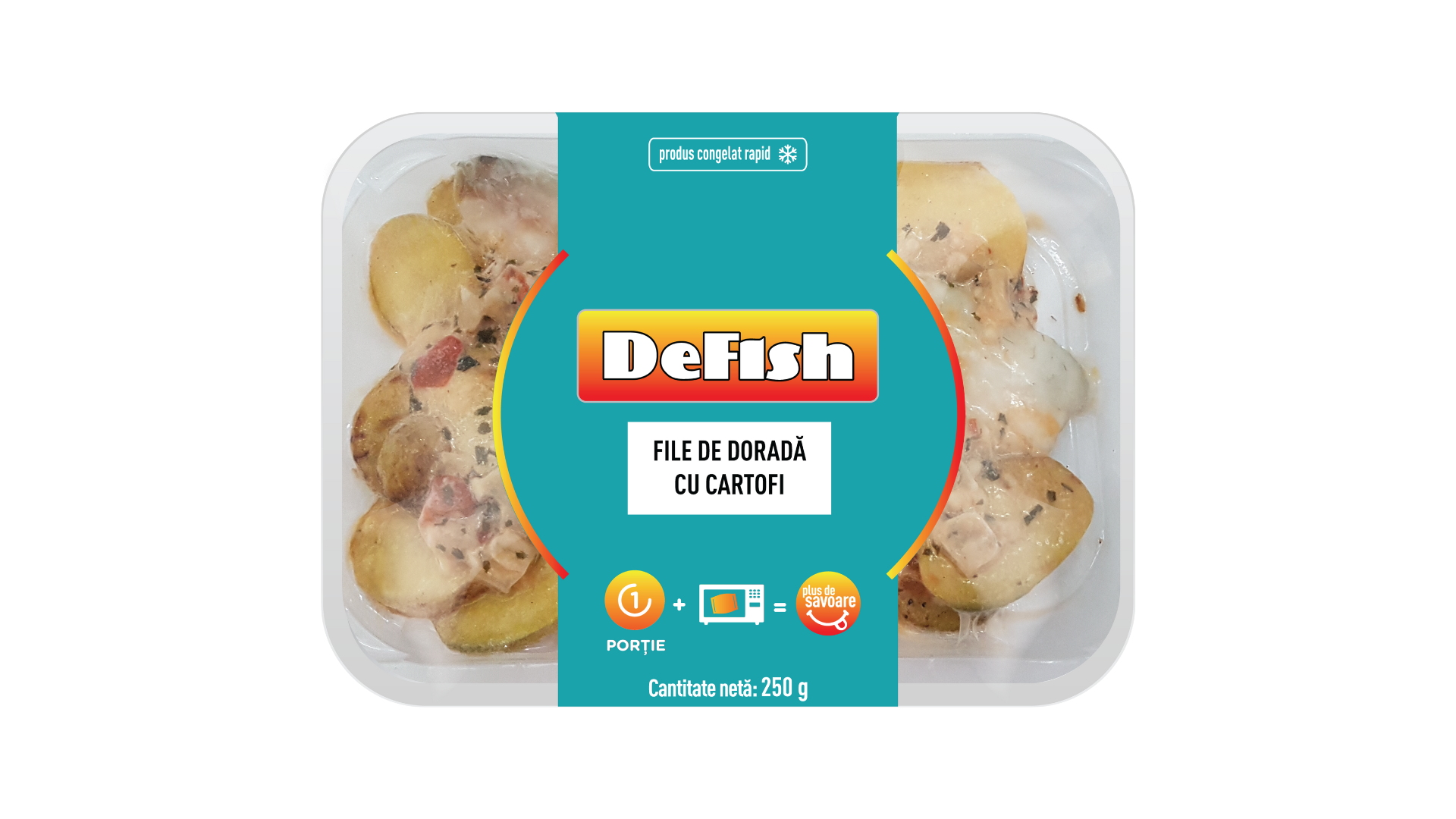DEFISH FILE DE DORADA CU CARTOFI  250G